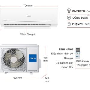 Máy Lạnh Aqua 1 HP AQA-KCR9PA