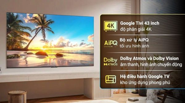 Google Tivi QLED TCL 4K 85 inch 85C69B